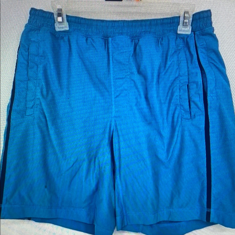 Lululemon Shorts Mens Large Pace Breaker Running Activewear Training‎ Gym Blue